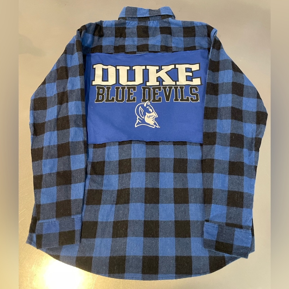 Duke Blue Devils patch flannel